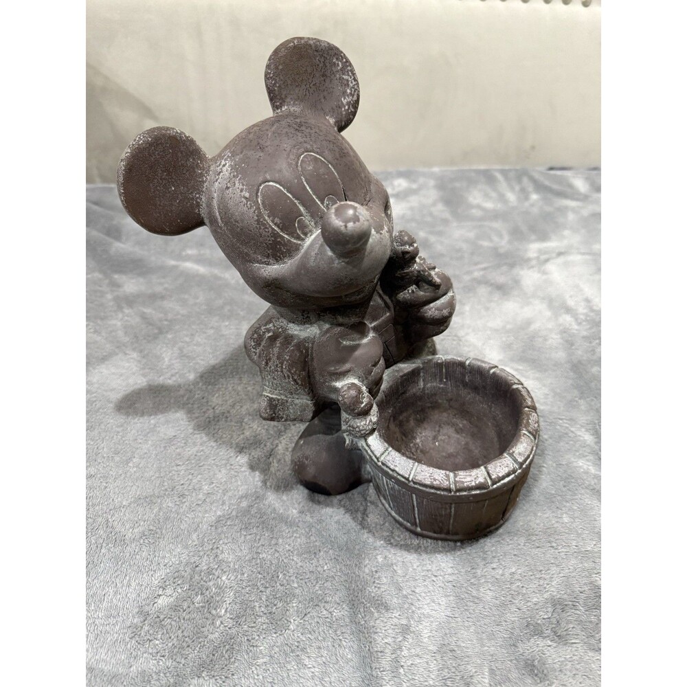 Vintage 1997 Mickey Mouse Disney 11" Outdoor Garden Planter Statue #830 RARE